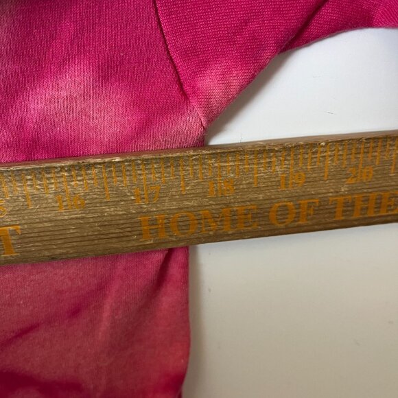 Vintage 80s Mount Rushmore T Shirt Adult Pink Gray Small S Tie Dye USA 50/50 - Picture 12 of 16